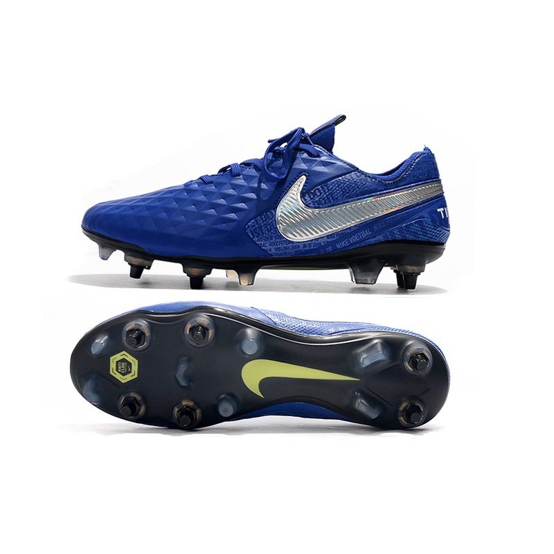 Nike Tiempo Legend VIII Elite SG PRO AC Modrý stříbrný